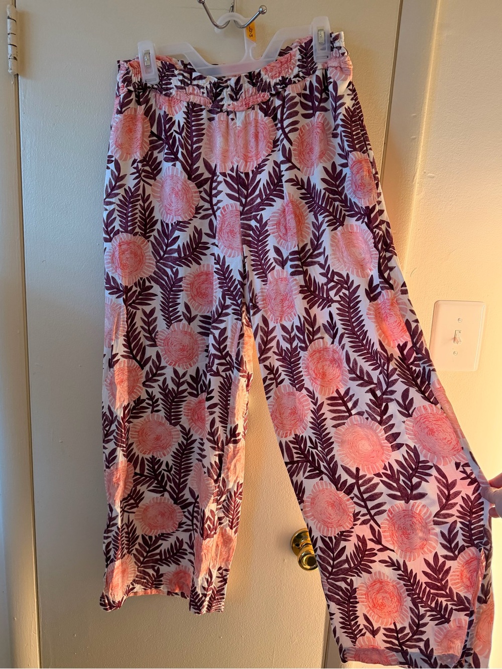 Anthropologie Cecilia Pettersson Floral Wide Leg Culotte Pants Women’s Boho